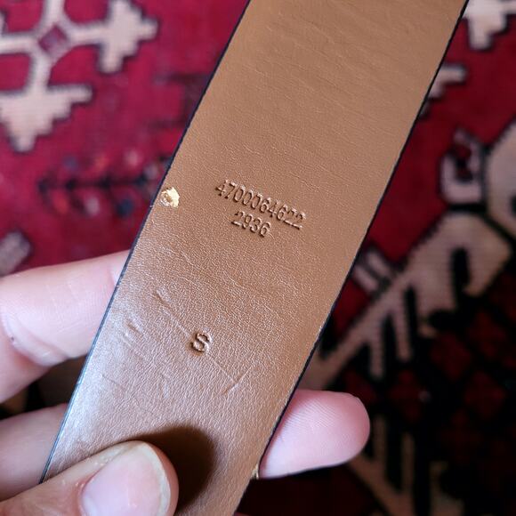 Ralph Lauren Black Suede Leather Belt Sz S - Picture 4 of 8